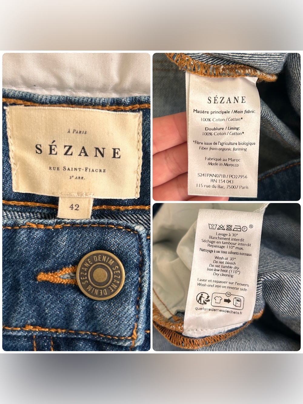 Sezane Flint Straight-Leg Trousers - Picture 16 of 16